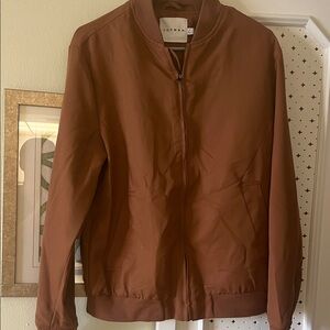 Topman Chestnut Bomber Jacket